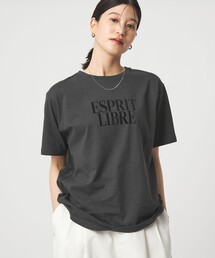 【WEB限定】<at ease>フロッキープリント カットソー