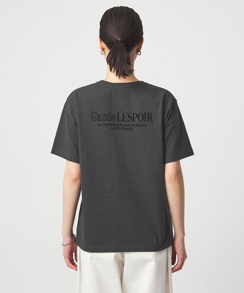 green label relaxing（グリーンレーベルリラクシング）の「【WEB限定】＜at ease＞フロッキープリント カットソー（Tシャツ/カットソー・レディース・ダークグレー/ダークブラウン/ホワイト・FREE）」の20枚目の写真