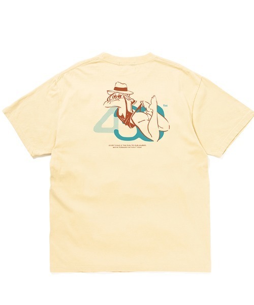 430（フォーサーティ）の「mt10451- NF SUMMER GIRL S-S TEE Tシャツ(26-135)（Tシャツ/カットソー・メンズ・ブラック系その他/サックスブルー/ブラック/バーガンディー/グリーン/ホワイト/ベージュ・3/2/1/0）」の4枚目の写真