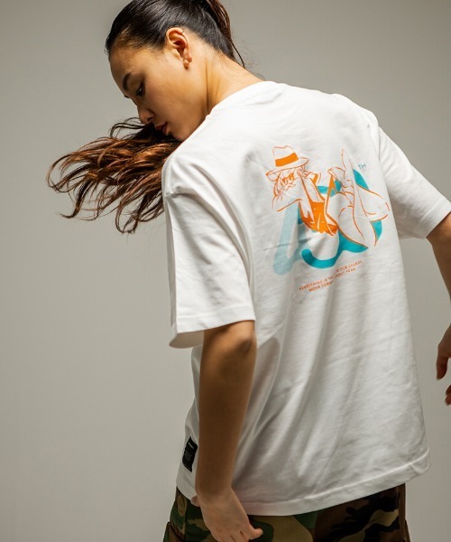 430（フォーサーティ）の「mt10451- NF SUMMER GIRL S-S TEE Tシャツ(26-135)（Tシャツ/カットソー・メンズ・ブラック系その他/サックスブルー/ブラック/バーガンディー/グリーン/ホワイト/ベージュ・3/2/1/0）」の2枚目の写真