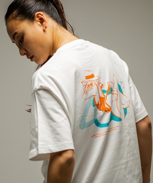 430（フォーサーティ）の「mt10451- NF SUMMER GIRL S-S TEE Tシャツ(26-135)（Tシャツ/カットソー・メンズ・ブラック系その他/サックスブルー/ブラック/バーガンディー/グリーン/ホワイト/ベージュ・3/2/1/0）」の8枚目の写真