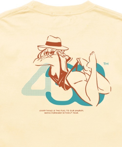 430（フォーサーティ）の「mt10451- NF SUMMER GIRL S-S TEE Tシャツ(26-135)（Tシャツ/カットソー・メンズ・ブラック系その他/サックスブルー/ブラック/バーガンディー/グリーン/ホワイト/ベージュ・3/2/1/0）」の17枚目の写真