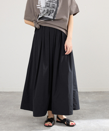 IENA | ウォッシャブル タフタギャザーフレアスカート(スカート)
