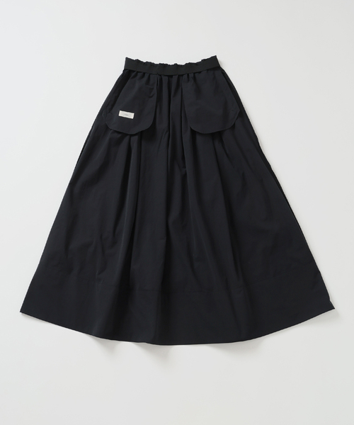 IENA（イエナ）の「ウォッシャブル タフタギャザーフレアスカート（スカート・レディース・ブラック/ホワイト/ベージュ・34/36/38）」の21枚目の写真