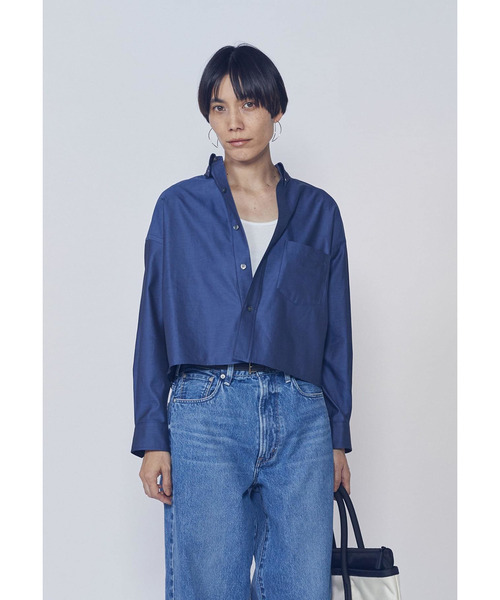 TICCA（ティッカ）の「＜TICCA（ティッカ）＞別注ショートボタンダウンシャツ（シャツ/ブラウス・レディース・ブルー系その他3・FREE）」の2枚目の写真