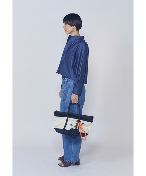 TICCA（ティッカ）の「＜TICCA（ティッカ）＞別注ショートボタンダウンシャツ（シャツ/ブラウス・レディース・ブルー系その他3・FREE）」の5枚目の写真