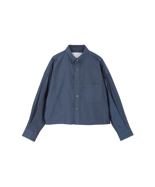 TICCA(ティッカ)の「<TICCA(ティッカ)>別注ショートボタンダウンシャツ(シャツ/ブラウス・レディース・ブルー系その他3・FREE)」の6枚目の写真