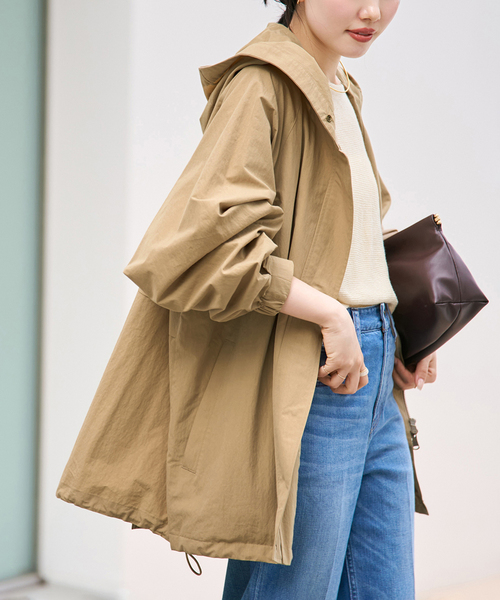 plage（プラージュ）の「撥水 co/ny hoodie mods ブルゾン（その他アウター・レディース・キャメル/ベージュ・38/36）」の2枚目の写真