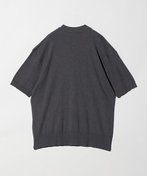 gicipi（ジチピ）の「＜gicipi＞ARAGOSTA/クルーネック リラックスフィット ニットソー Tシャツ（Tシャツ/カットソー・メンズ・グレー系/オフホワイト/ロイヤルブルー・4/5）」の4枚目の写真