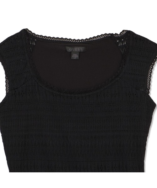 Guess(ゲス)の「ELISABETTE Top タンクトップ(タンクトップ・レディース・ブラック/ホワイト・SMALL/LARGE/MEDIUM/X-SMALL)」の6枚目の写真