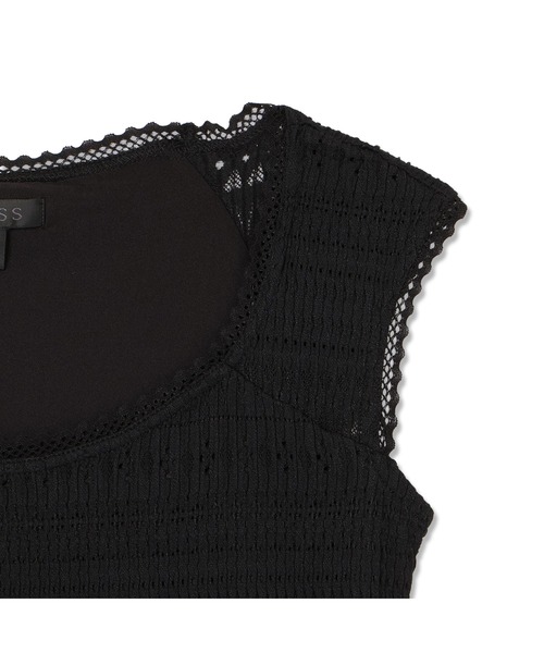 Guess(ゲス)の「ELISABETTE Top タンクトップ(タンクトップ・レディース・ブラック/ホワイト・SMALL/LARGE/MEDIUM/X-SMALL)」の5枚目の写真