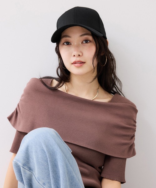 VIS（ビス）の「【定番人気】バックリボンツイルキャップ（キャップ・レディース・ブラック/キナリ/ベージュ系その他・FREE）」の5枚目の写真