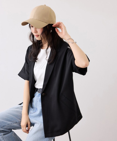 VIS（ビス）の「【定番人気】バックリボンツイルキャップ（キャップ・レディース・ブラック/キナリ/ベージュ系その他・FREE）」の11枚目の写真