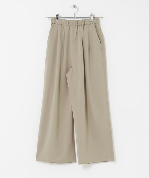 URBAN RESEARCH DOORS（アーバンリサーチドアーズ）の「『UR TECH』完声/涼ギャザーワイドパンツ（その他パンツ・レディース・ベージュ/グレー・SMALL/MEDIUM/LARGE）」の12枚目の写真