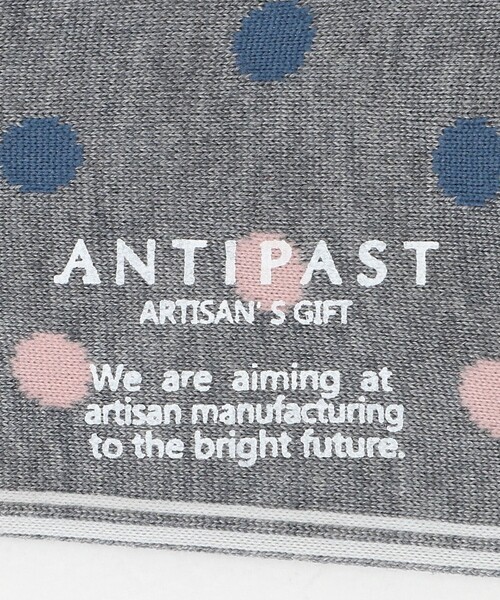 ANTIPAST(アンティパスト)の「<ANTIPAST>クラシック ドット ソックス(ソックス/靴下・メンズ・ダークブラウン/グレー系/ホワイト/ネイビー・FREE)」の5枚目の写真