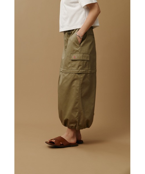 AZUL by moussy（アズールバイマウジー）の「【Dickies×AZUL】カーゴスカート（スカート・レディース・カーキ/ブラック・MEDIUM/SMALL）」の18枚目の写真