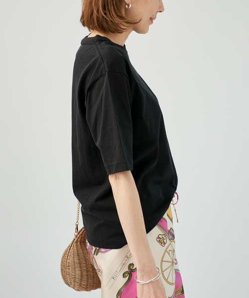 VERMEIL par iena（ヴェルメイユパーイエナ）の「ディオラマ クルーネック Tシャツ（Tシャツ/カットソー・レディース・ブラック/ホワイト・FREE）」の11枚目の写真