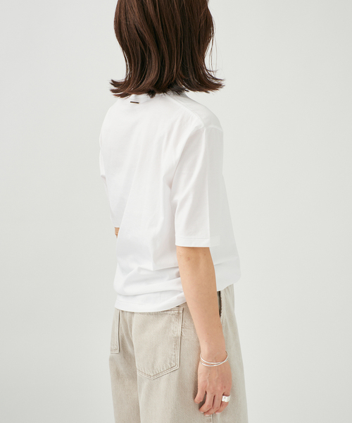 VERMEIL par iena（ヴェルメイユパーイエナ）の「ディオラマ クルーネック Tシャツ（Tシャツ/カットソー・レディース・ブラック/ホワイト・FREE）」の22枚目の写真