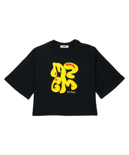 MSGM KIDS WAVYロゴ ボクシーTシャツ