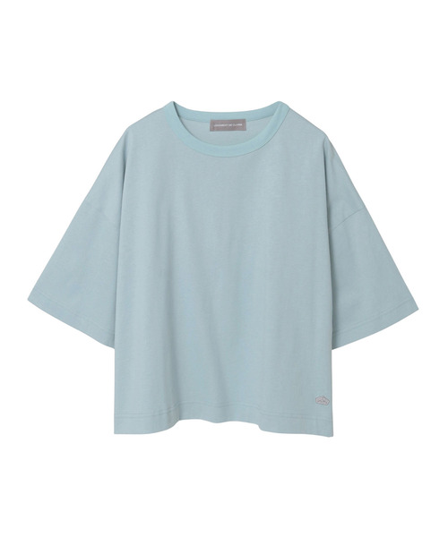 LOGEMENT DE CLAIRE(ロジュモンドクレール)の「5分袖モックネックTシャツ(Tシャツ/カットソー・レディース・ダークブラウン/ライトピンク/オフホワイト/ブルー系その他・FREE)」の11枚目の写真