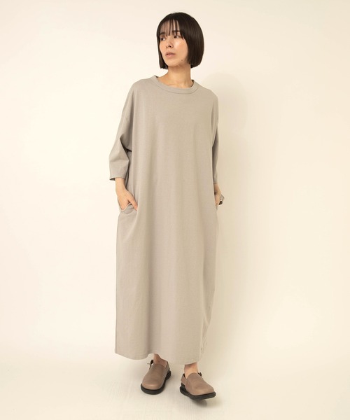RNA-N(アールエヌエーエヌ)の「D1693 ドライタッチ天竺ワンピース(ワンピース・レディース・ブラック/ブラウン/ライトグレー・FREE)」の21枚目の写真