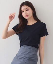 【UVケア/接触冷感】フロントロゴ刺繍Tシャツ《洗濯機OK/S-3L/7col》