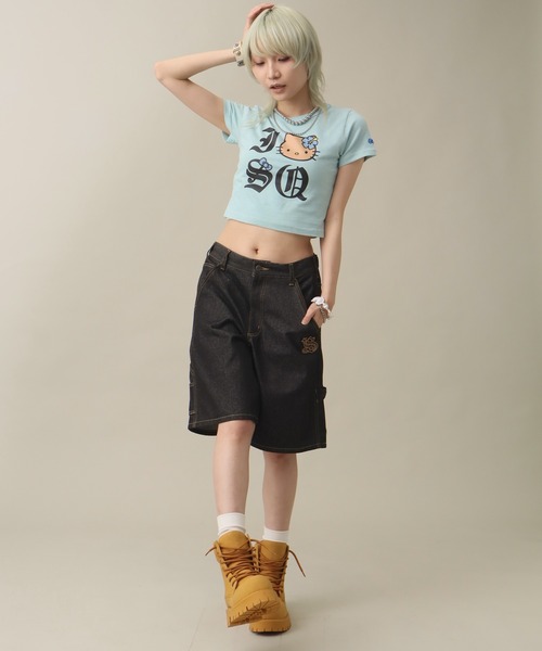 SEQUENZ(シークエンズ)の「【SEQUENZ/シークエンズ】LEOPARD APPLIQUE SHORTS(デニムパンツ・メンズ・ブラック系その他2/ブラック系その他/レオパード/インディゴブルー・S/M/L)」の20枚目の写真