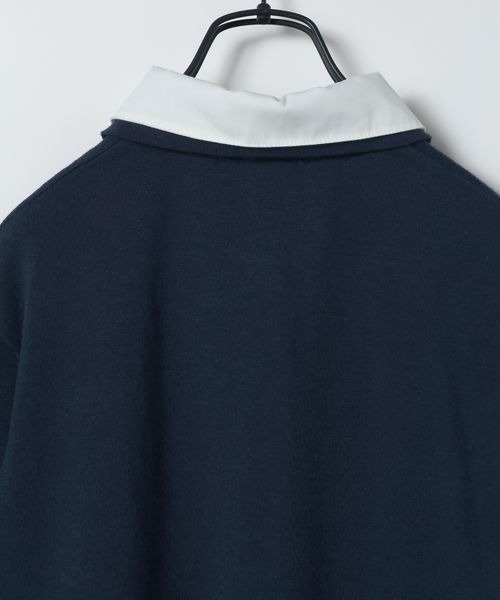 JEANASIS(ジーナシス)の「12Gドッキングカラーポロニット/670827(ポロシャツ・レディース・グレー系その他/ブラウン系その他/ネイビー系・FREE)」の10枚目の写真