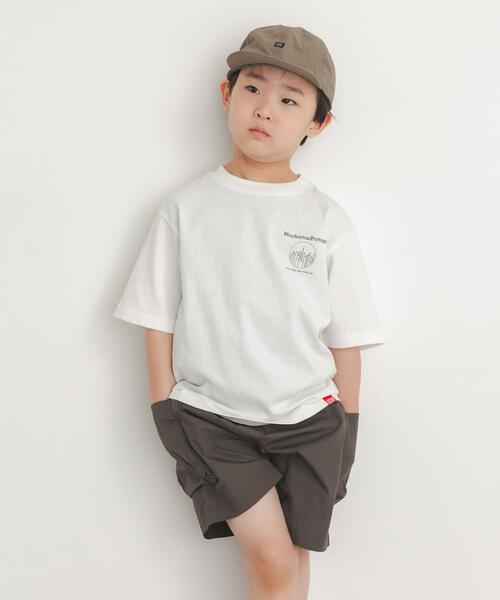 Manhattan Portage（マンハッタンポーテージ）の「『親子リンク』『別注』MANHATTAN PORTAGE×DOORS　1ptプリントTシャツ(KIDS)（Tシャツ/カットソー・キッズ・オフホワイト/チャコールグレー/グレー系その他・120/135/105）」の10枚目の写真