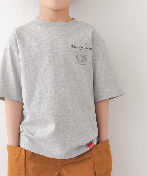 Manhattan Portage（マンハッタンポーテージ）の「『親子リンク』『別注』MANHATTAN PORTAGE×DOORS　1ptプリントTシャツ(KIDS)（Tシャツ/カットソー・キッズ・オフホワイト/チャコールグレー/グレー系その他・120/135/105）」の14枚目の写真