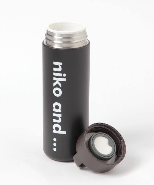 niko and...(ニコアンド)の「ニコロゴ ハンドステンレスボトル/容量480ml(キッチンツール・レディース・オフホワイト/ブラック・0)」の6枚目の写真