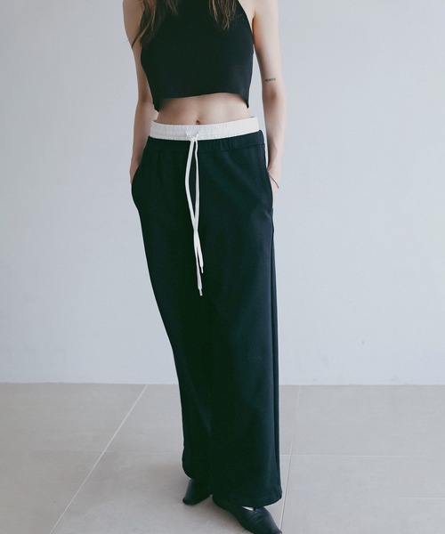 MANOF(マノフ)の「DRAWSTRING SWEAT PANTS(スウェットパンツ・レディース・グレー/ブラック/ホワイト・S/M)」の17枚目の写真