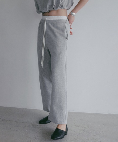 MANOF(マノフ)の「DRAWSTRING SWEAT PANTS(スウェットパンツ・レディース・グレー/ブラック/ホワイト・S/M)」の6枚目の写真