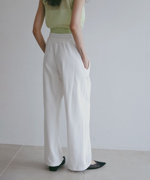 MANOF(マノフ)の「DRAWSTRING SWEAT PANTS(スウェットパンツ・レディース・グレー/ブラック/ホワイト・S/M)」の14枚目の写真