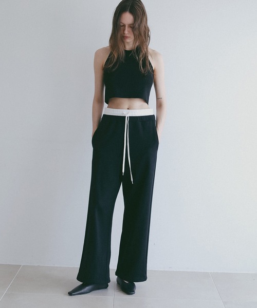 MANOF(マノフ)の「DRAWSTRING SWEAT PANTS(スウェットパンツ・レディース・グレー/ブラック/ホワイト・S/M)」の19枚目の写真