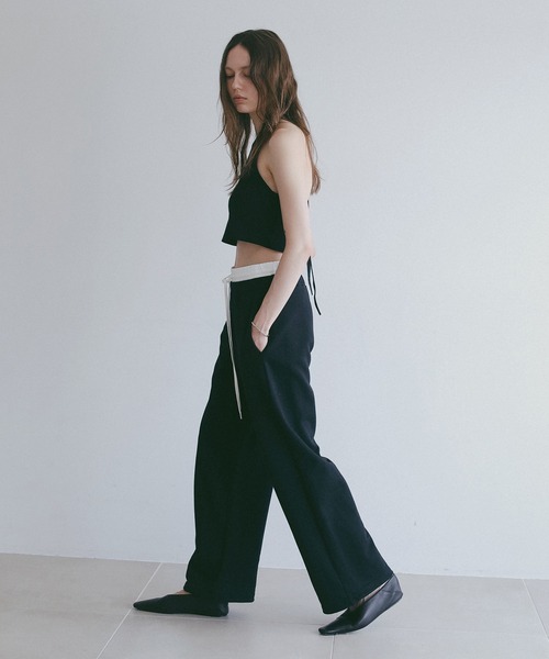 MANOF(マノフ)の「DRAWSTRING SWEAT PANTS(スウェットパンツ・レディース・グレー/ブラック/ホワイト・S/M)」の20枚目の写真