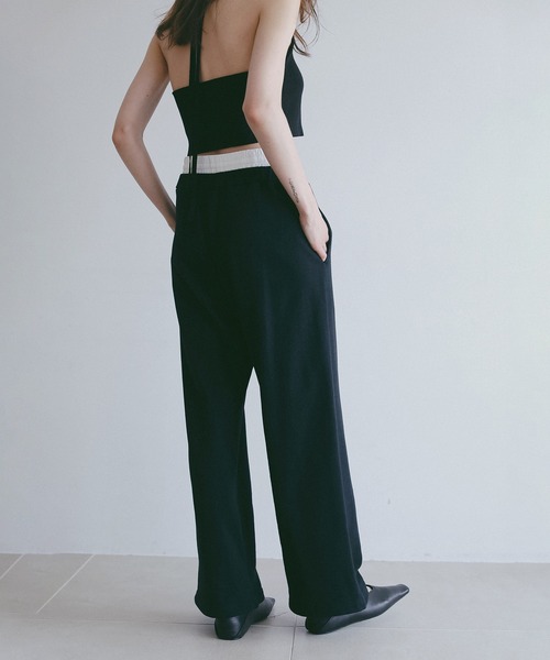 MANOF(マノフ)の「DRAWSTRING SWEAT PANTS(スウェットパンツ・レディース・グレー/ブラック/ホワイト・S/M)」の22枚目の写真