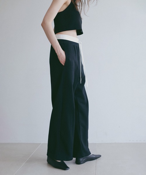 MANOF(マノフ)の「DRAWSTRING SWEAT PANTS(スウェットパンツ・レディース・グレー/ブラック/ホワイト・S/M)」の21枚目の写真