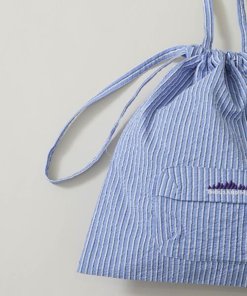 THOUSAND MILE(サウザンドマイル)の「THOUSAND MILE/SEERSUCKERSTRIPE MINI SHOULDER(ショルダーバッグ・レディース・ライトブルー・FREE)」の3枚目の写真