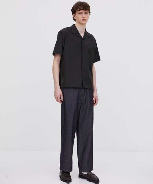 UNITED TOKYO(ユナイテッドトウキョウ)の「【実店舗大人気】SUPIMA DENIM ストレートセミフレアパンツ |リジッド/日本製/オールシーズン(デニムパンツ・メンズ・ダークインディゴブルー/ブラック・1/2)」の5枚目の写真