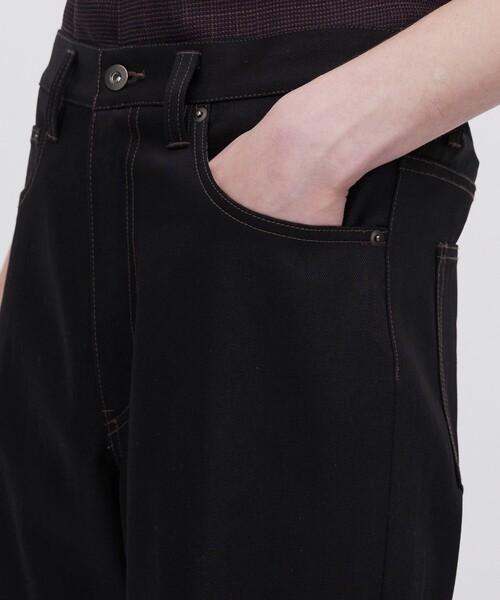 UNITED TOKYO(ユナイテッドトウキョウ)の「【実店舗大人気】SUPIMA DENIM ストレートセミフレアパンツ |リジッド/日本製/オールシーズン(デニムパンツ・メンズ・ダークインディゴブルー/ブラック・1/2)」の15枚目の写真