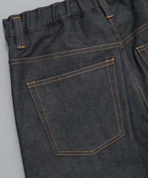UNITED TOKYO(ユナイテッドトウキョウ)の「【実店舗大人気】SUPIMA DENIM ストレートセミフレアパンツ |リジッド/日本製/オールシーズン(デニムパンツ・メンズ・ダークインディゴブルー/ブラック・1/2)」の22枚目の写真