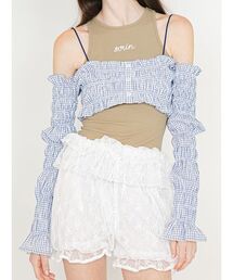 SORIN | 【UVカット】Shirring Off Shoulder Bolero/シャーリングオフショルダーボレロ(Tシャツ/カットソー)