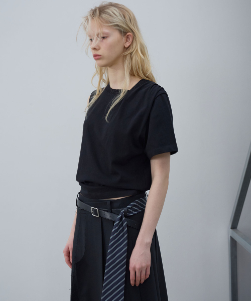 LCDC TM(エルシーディーシーティーエム)の「ASYMMETRIC SLEEVE TOP (BLACK)(Tシャツ/カットソー・レディース・その他・MEDIUM/SMALL)」の5枚目の写真
