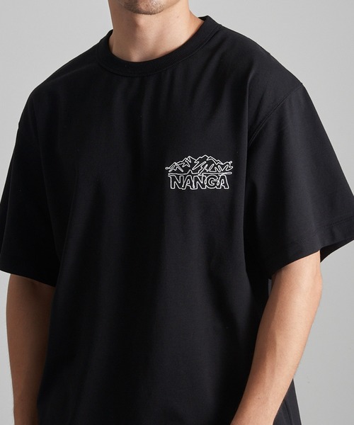 NANGA(ナンガ)の「【NANGA】ECO HYBRID LINE DRAWING TEE N2610-1M038Z(Tシャツ/カットソー・メンズ・ホワイト/ライトグレー/ブラック・S/M/L/XL)」の3枚目の写真