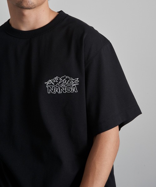 NANGA(ナンガ)の「【NANGA】ECO HYBRID LINE DRAWING TEE N2610-1M038Z(Tシャツ/カットソー・メンズ・ホワイト/ライトグレー/ブラック・S/M/L/XL)」の9枚目の写真