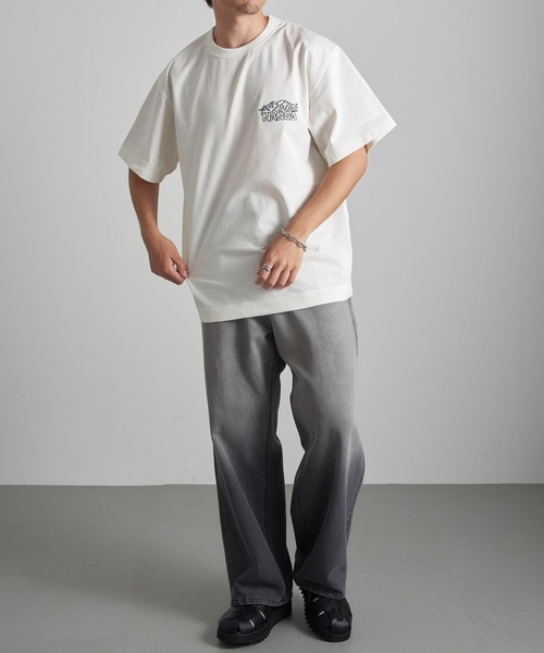 NANGA(ナンガ)の「【NANGA】ECO HYBRID LINE DRAWING TEE N2610-1M038Z(Tシャツ/カットソー・メンズ・ホワイト/ライトグレー/ブラック・S/M/L/XL)」の7枚目の写真