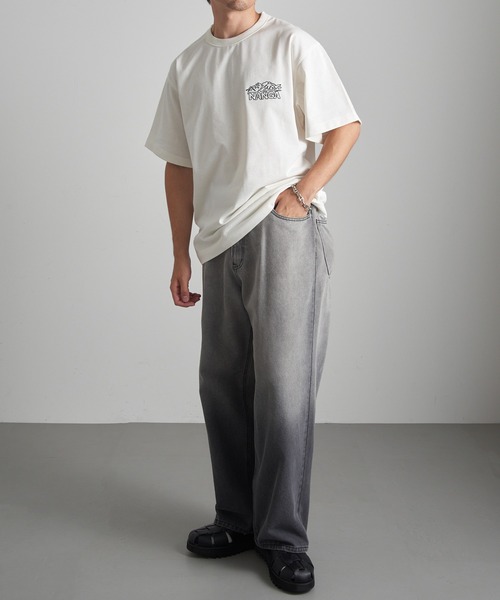 NANGA(ナンガ)の「【NANGA】ECO HYBRID LINE DRAWING TEE N2610-1M038Z(Tシャツ/カットソー・メンズ・ホワイト/ライトグレー/ブラック・S/M/L/XL)」の8枚目の写真