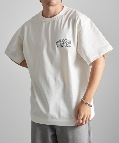 NANGA(ナンガ)の「【NANGA】ECO HYBRID LINE DRAWING TEE N2610-1M038Z(Tシャツ/カットソー・メンズ・ホワイト/ライトグレー/ブラック・S/M/L/XL)」の5枚目の写真
