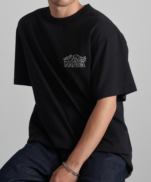 NANGA(ナンガ)の「【NANGA】ECO HYBRID LINE DRAWING TEE N2610-1M038Z(Tシャツ/カットソー・メンズ・ホワイト/ライトグレー/ブラック・S/M/L/XL)」の12枚目の写真
